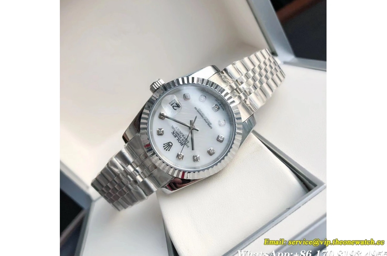 GDF MY8215 SS Dia Datejust SS 28mm White 36 Jub 0312